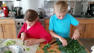 Choppingfor Kale Salad