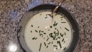 Tzatziki with fresh chives