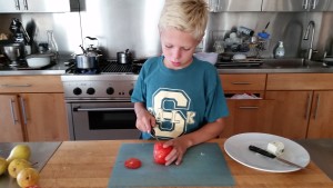 Slicing Tomatoes