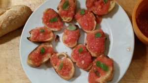 Tomato bruschetta