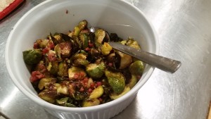 Brussel sprouts with pancetta 