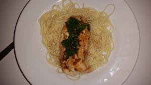 Final Chicken with Ginger and Herbs Dish