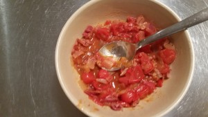 Quick tomato sauce.